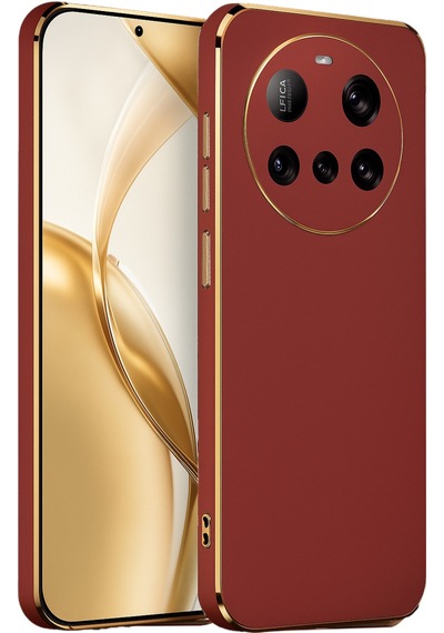 Xiaomi Mi 15 Ultra Uyumlu Kılıf Volet Silikon - Kırmızı