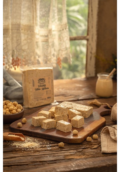 1001 Çiftliği Fındıklı Tahin Helvası 250gr Katkısız