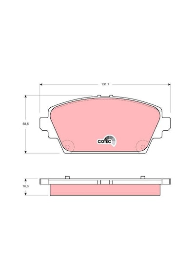 TRW GDB3291 Balata Fren On-(Nissan: Primera-P12 03-10 / Honda: Accord 98-03 ) (WF471233)