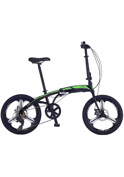 Salcano Slcn300 20 Md Fren 6 V 20" Katlanır Bisiklet Siyah Yeşil Siyah - Yeşil