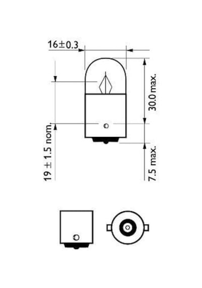 Ampül - Fiat Stilo, Ducato, Panda, Grande Punto, Punto, Doblo, Tipo, Bravo, Giulietta, Spider, Gtv, 164, 75, 155, 33 - Phılıps-12821cp