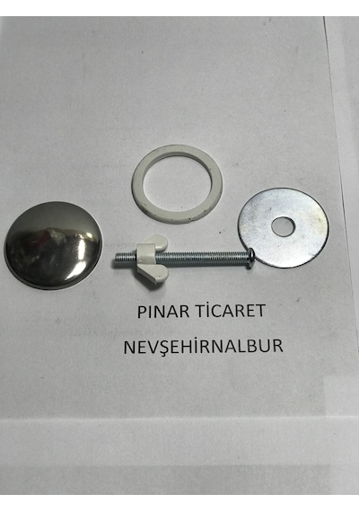 Lavabo Delik Kapağı - Tıpası 1 Adet Krom