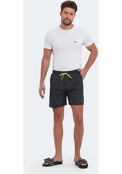 Slazenger RENO Erkek Cepli Deniz Şortu Koyu Gri Mayo