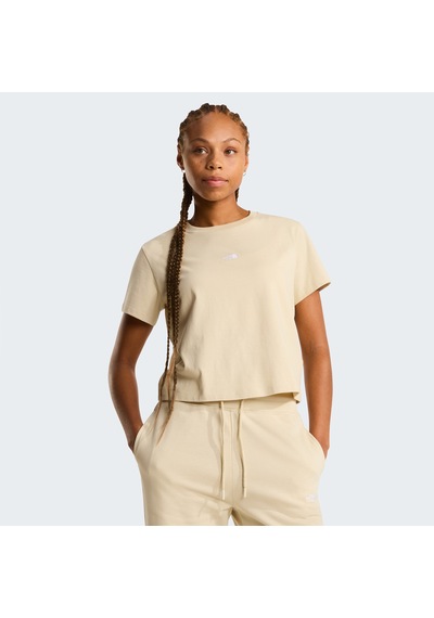 The North Face Essential Light Wide Leg Kadın Krem T-shirt Nf0a8gr1dom1