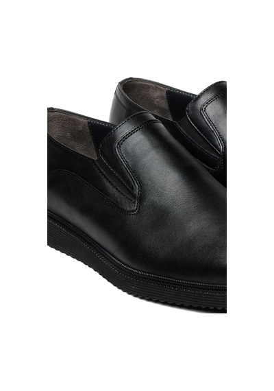 Bestello Bağcıksız Poli Taban Klasik 011-070-25k Erkek Ayakkabı Siyah