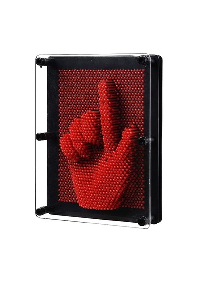 Küçük Boy 13x10 Cm Kırmızı Pin Art Vıp Red 3-dimensional Pin Sculpture Kırmızı Pinart 3d Çivi Sanatı