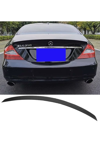 Mercedes Cls W219 Bagaj Üstü Spoiler Parlak Siyah Spoyler Plastik İthal