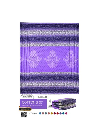 El Dikişi Çift Kişilik Emprime Yorgan Cottons.07 Cottons.07