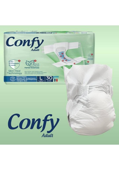 Confy Adult Yetişkin Bez Straıght Large Jumbo 30 Adet
