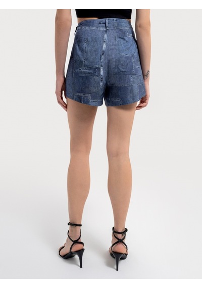 Regular Fit Kadın Şort Denim