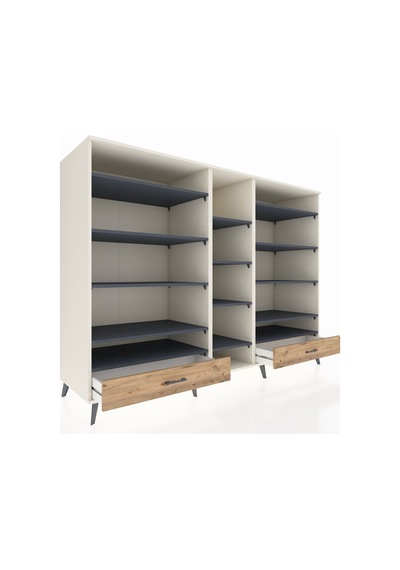 Kronos Dolap 14 Raflı 2 Çekmeceli 220x59x163 Aytaşı-antrasit/çam Aytaşı-antrasit/çam Kronos Dolap 14 Raflı 2 Çekmeceli 220x59x163 Aytaşı-antrasit/çam Aytaşı-antrasit/çam