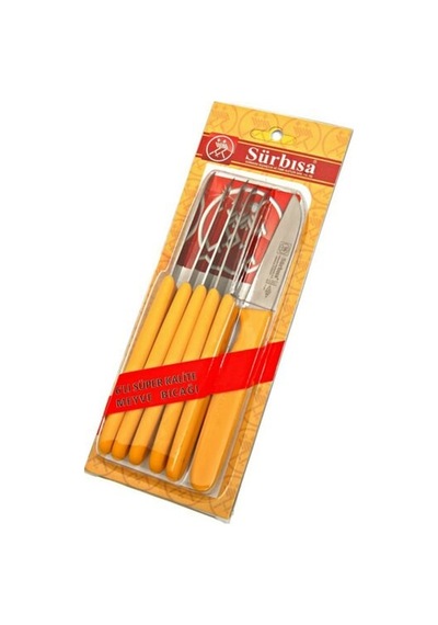 Sürbisa 61007 Meyve Bıçak Seti 6'Lı Siyah
