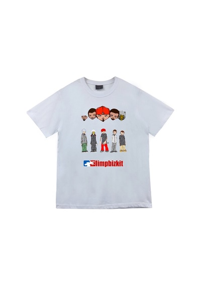 Limp Bizkit Baskılı Unisex %100 Pamuk T-shirt Beyaz