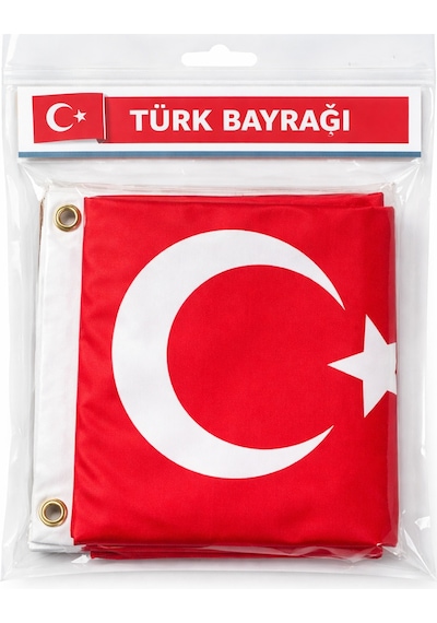 30x45 Cm Asılabilir Türk Bayrağı Alpaka Kumaş, İç & Dış Mekan Kullanımına Uygun Tek Ebat