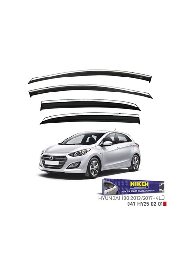Niken Hyundai İ30 Cam Rüzgarlığı Kromlu 2013 / 2017 047 Hy25 02 01