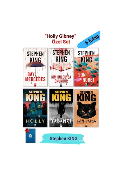 Holly Gibney Özel Set, 1. Holly 2. Yabancı 3. Kan Varsa + Bill Hodges Üçlemesi, Stephen King 6 Kitap