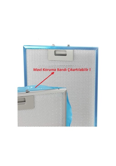 Esty 1390 X6 İnox Aspiratör Alüminyum Filtre - 2'li Set - 20,5x47,6 Cm / 13x47,6 Cm