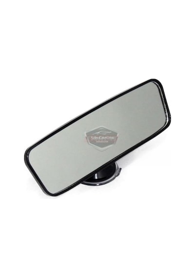Her Araca Uyumlu Siyah Çerçeveli Dikiz Aynası 60 Mm X 240 Mm Vantuzlu İç İlave Ayna Standart