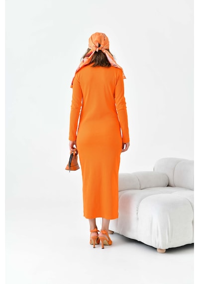 FTZ Women Ftz Kadın Kaşkorse Elbise Orange 30901-Orange Turuncu
