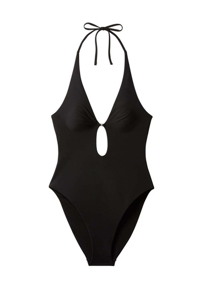 Calvin Klein Siyah Kadın Mayo Plunge One Pıece-15829