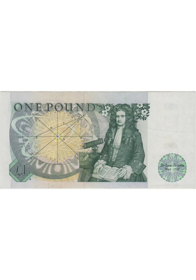 Birleşik Krallık 1 Pound 1981-84 Pick 377b Kraliçe Iı. Elizabeth-ingiltere. Çilaltı.
