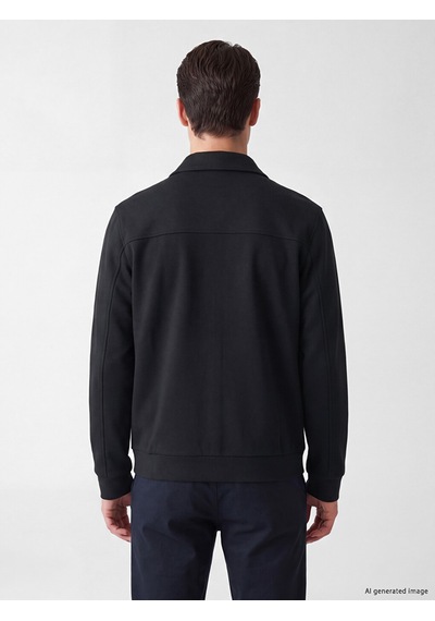 Lcwaıkıkı Classic Yeşil Polo Yaka Erkek Fermuarlı Sweatshirt
