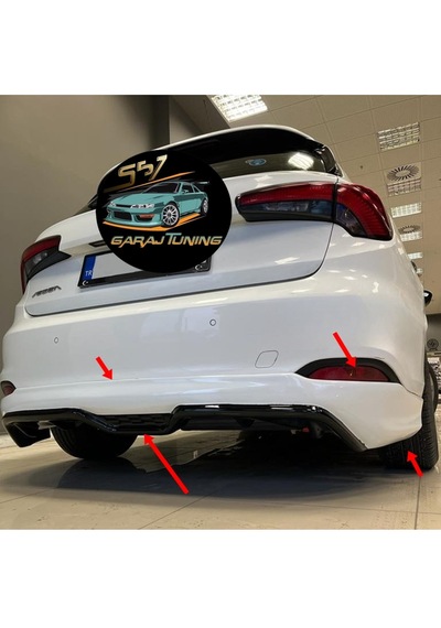 Fiat Egea Hb Arka Tampon Eki 2013-2022 Fiberglass Boyasız