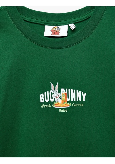 Koton Bugs Bunny Lisanslı Rahat Kalıp Bisiklet Yaka Kısa Kollu Arkası Baskılı Tişört Yeşil 6sal10898ık Koton Bugs Bunny Lisanslı Rahat Kalıp Bisiklet Yaka Kısa Kollu Arkası Baskılı Tişört Yeşil 6sal10898ık