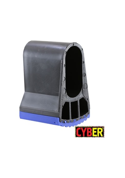 30x60 Plastik Elips Merdiven Tapası Siyah-Mavi
