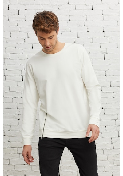 AC&Co / Altınyıldız Classics ERKEK EKRU Standart Fit Normal Kesim Bisiklet Yaka Sweatshirt Ekru AC&Co / Altınyıldız Classics ERKEK EKRU Standart Fit Normal Kesim Bisiklet Yaka Sweatshirt Ekru