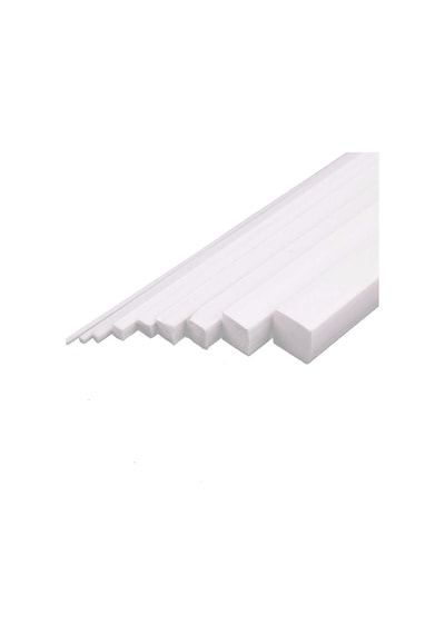 Plastik Kare Çıta Içi Dolu 6Mm 50Cm 2 Adet