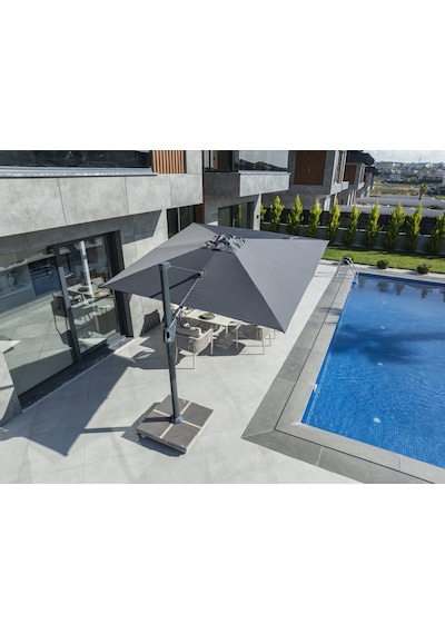 İbiza Şemsiye 3 X 3 M Cappuccino Antrasit