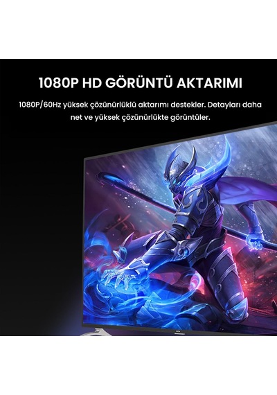 Displayport Dp To Vga Full Hd 1080p 60hz Çevirici Dönüştürücü Adaptör