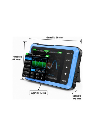 Mini Osiloskop 10 Mhz 48 Ms/s Fnırsı Dso-510 Sinyal Jeneratörlü