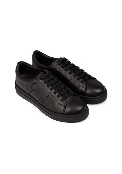 Deery Erkek Hakiki Deri Siyah Sneaker Ayakkabı - 02002msyhc02 Siyah