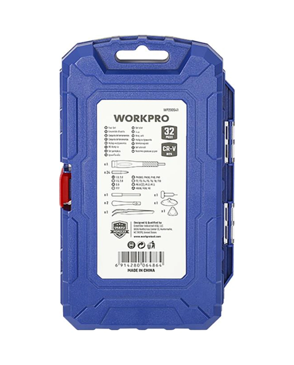 Workpro Wp200541 32 Parça Cr-v Hassas Elektronikçi/telefoncu Profesyonel Onarım Seti