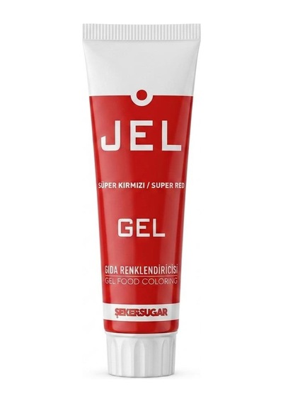 Şeker & Sugar Süper Kırmızı Jel Gıda Boyası Renklendiricisi 100 G