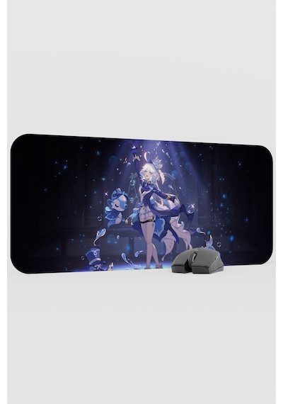 Furina Genshin Impact Anime Gacha V5 - 70x30 Xl Gaming Mouse Pad Fare Altlığı