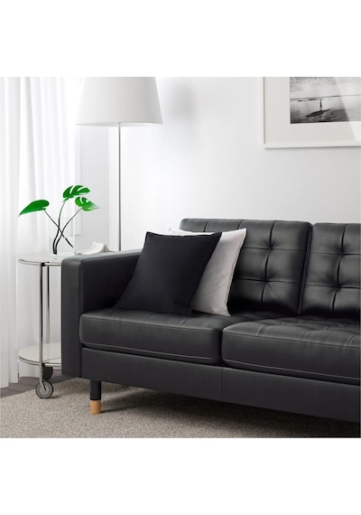 Ikea Beyaz Lüks Kanepe - 2'li Deri Kanepe