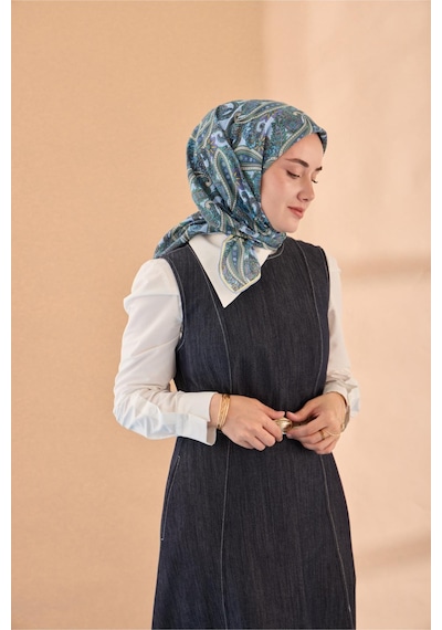 Silk Home Yaz Esintisi Eşarp 150002-04 Bebe Mavi, Taş, Butter Yellow, Yeşil