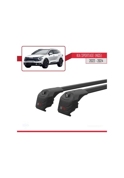 Kia Sportage Nq5 2022 Ve Sonrası Sunroofsuz İle Uyumlu Ace-2 Ara Atkı Tavan Barı Siyah