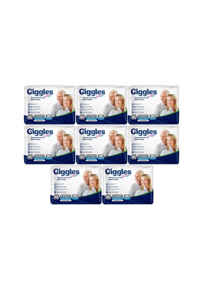 Giggles Hasta Bezi Yetişkin Bel Bantlı Tekstil Yüzey Xl 240adet XL