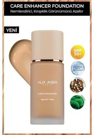 Alix Avien Kırışıklık Karşıtı Nemlendirici Spf30 Parlak Bitişli Fondöten Care Enhancer 816