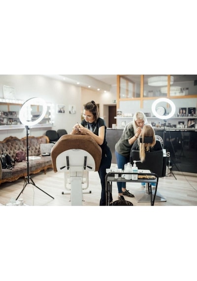 Ring Light Led Işık Halkası 21 Inç 54 Cm Profesyonel Stüdyo Işığı Ve 210 Cm Monopod Güzellik Merkezi