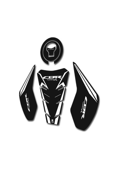 Hades Honda Cbr500r Uyumlu Tank Pad Seti Siyah Beyaz Depo Koruma