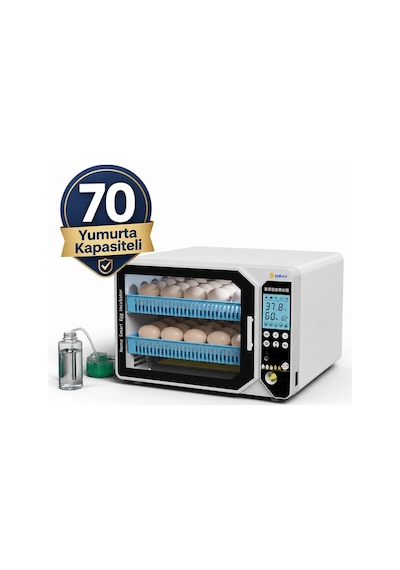 Wm-70 Tam Otomatik Akıllı Kuluçka Makinesi + Hediye Yedek Motor Ve Suluk Paketi Lisinya