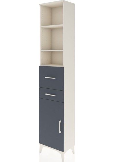 Arges Dolap 4 Raflı 2 Çekmeceli Tek Kapaklı 44x30x221 Aytaşı-antrasit Aytası Arges Dolap 4 Raflı 2 Çekmeceli Tek Kapaklı 44x30x221 Aytaşı-antrasit Aytası