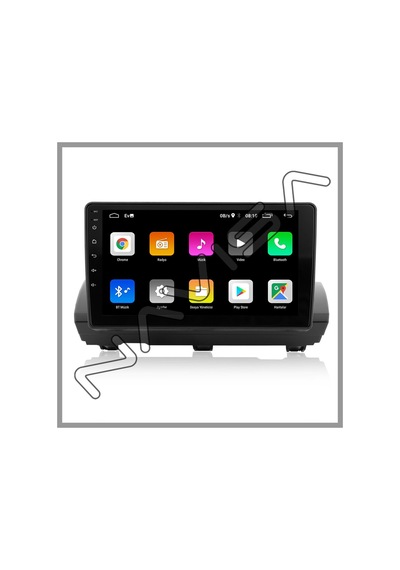 Dacıa Sandero Stepway- Jogger 2 Gb Ram 32 Gb Hafıza Androıd Multımedıa Teyp 9.0 İnç