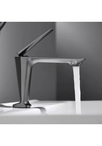 Sensa Kısa Lavabo Bataryası Mat Füme