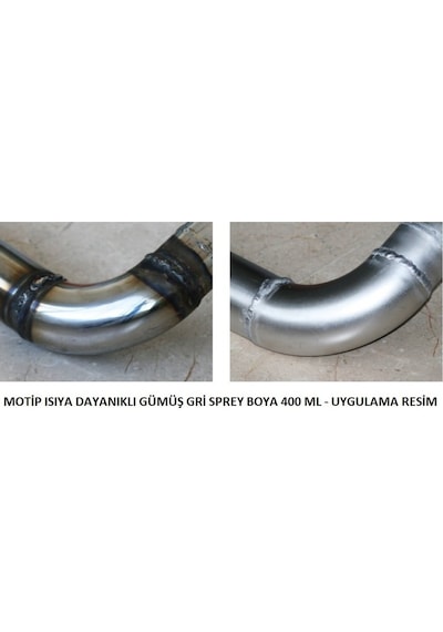 Motip Isıya Dayanıklı Yanmaz Gümüş Gri Sprey Boya 400 ML